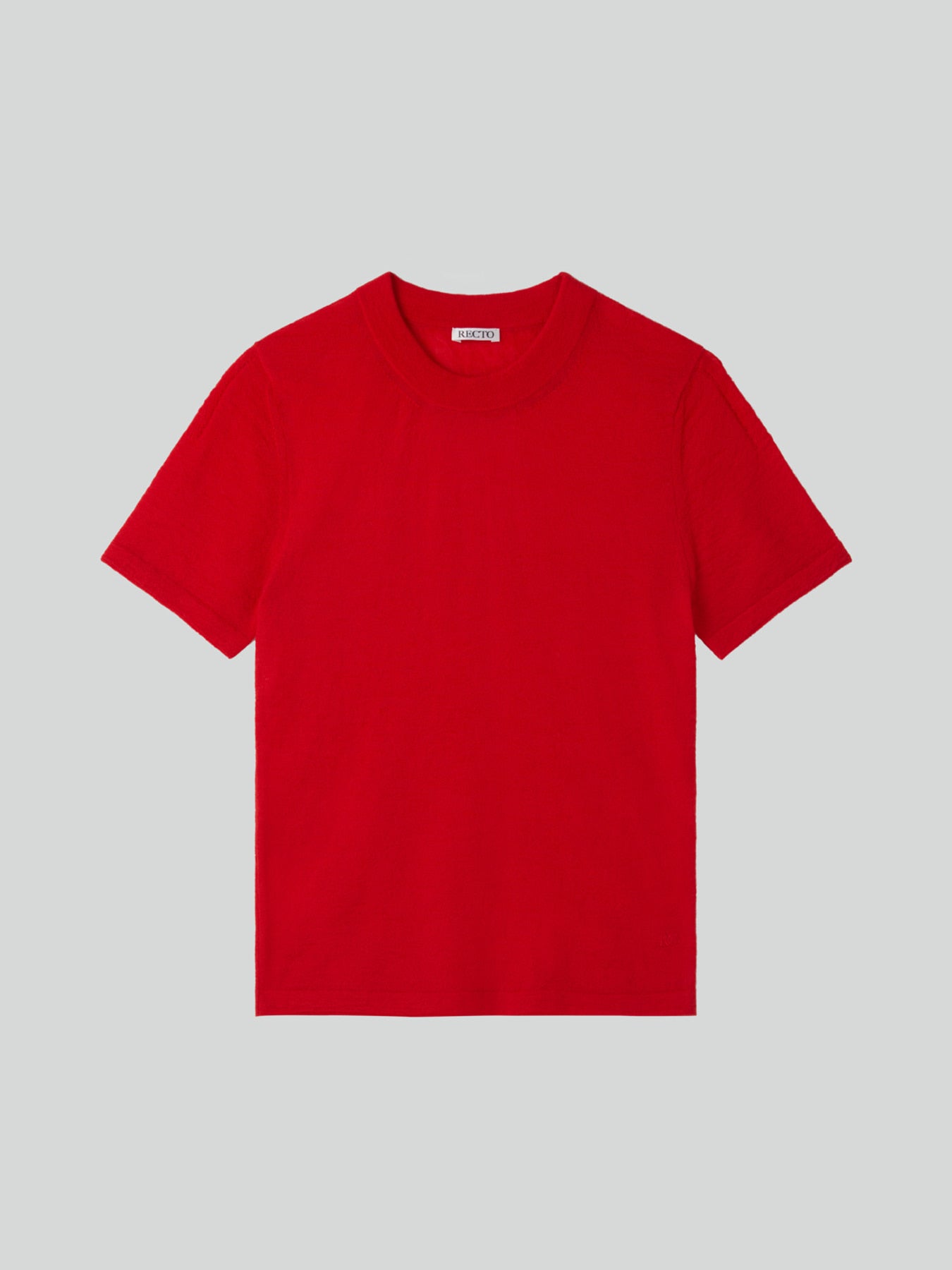 Recto - Rc Embroidery Sheer Knit Top (Scalet Red) product image 9 | TRAB K-Fashion Australia