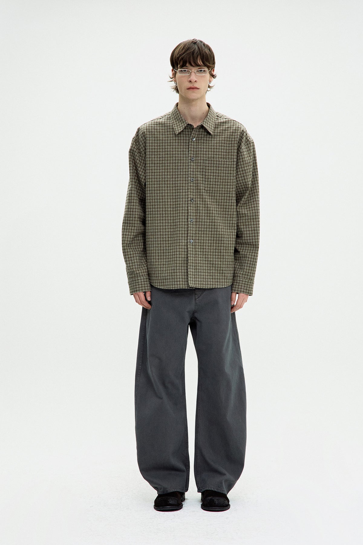 Coor - Gun Club Check Shirt (Sand Green) product image 2 | TRAB K-Fashion Australia