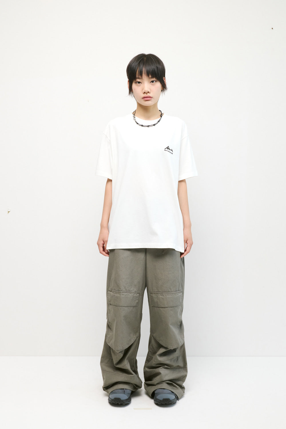 Hatchingroom - Shirakami Woods 8 Tee Washed (White) product image 3 | TRAB K-Fashion Australia