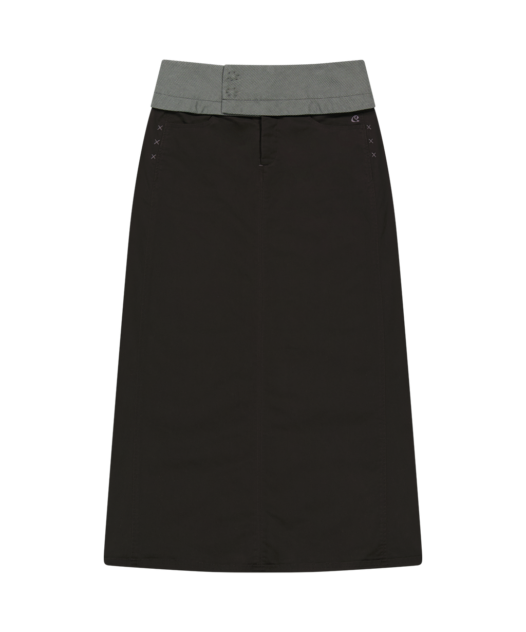 Coyseio - Waist Panel Skirt Warm (Grey) product image 1 | TRAB K-Fashion Australia