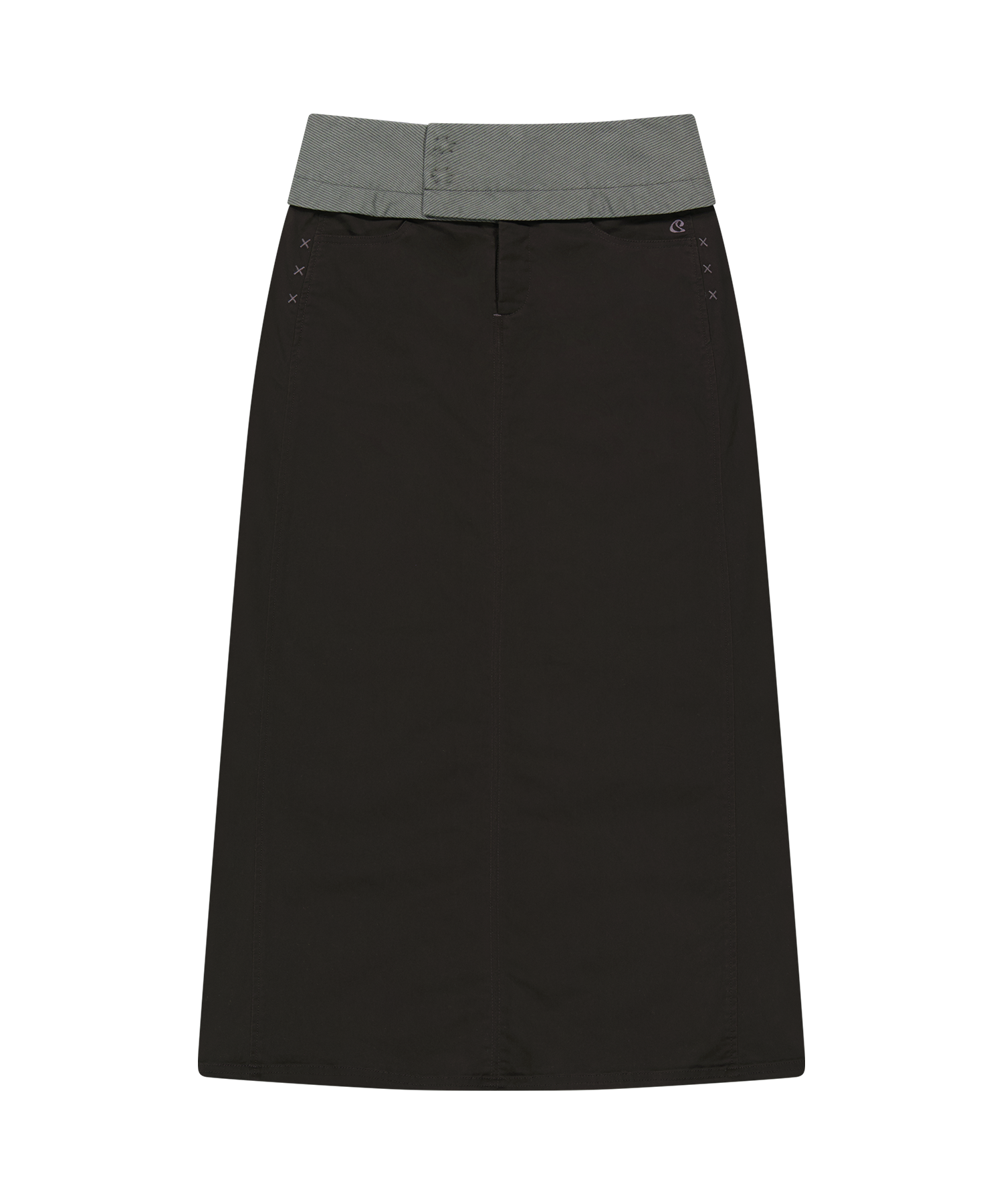 Coyseio - Waist Panel Skirt Warm (Grey) product image 1 | TRAB K-Fashion Australia