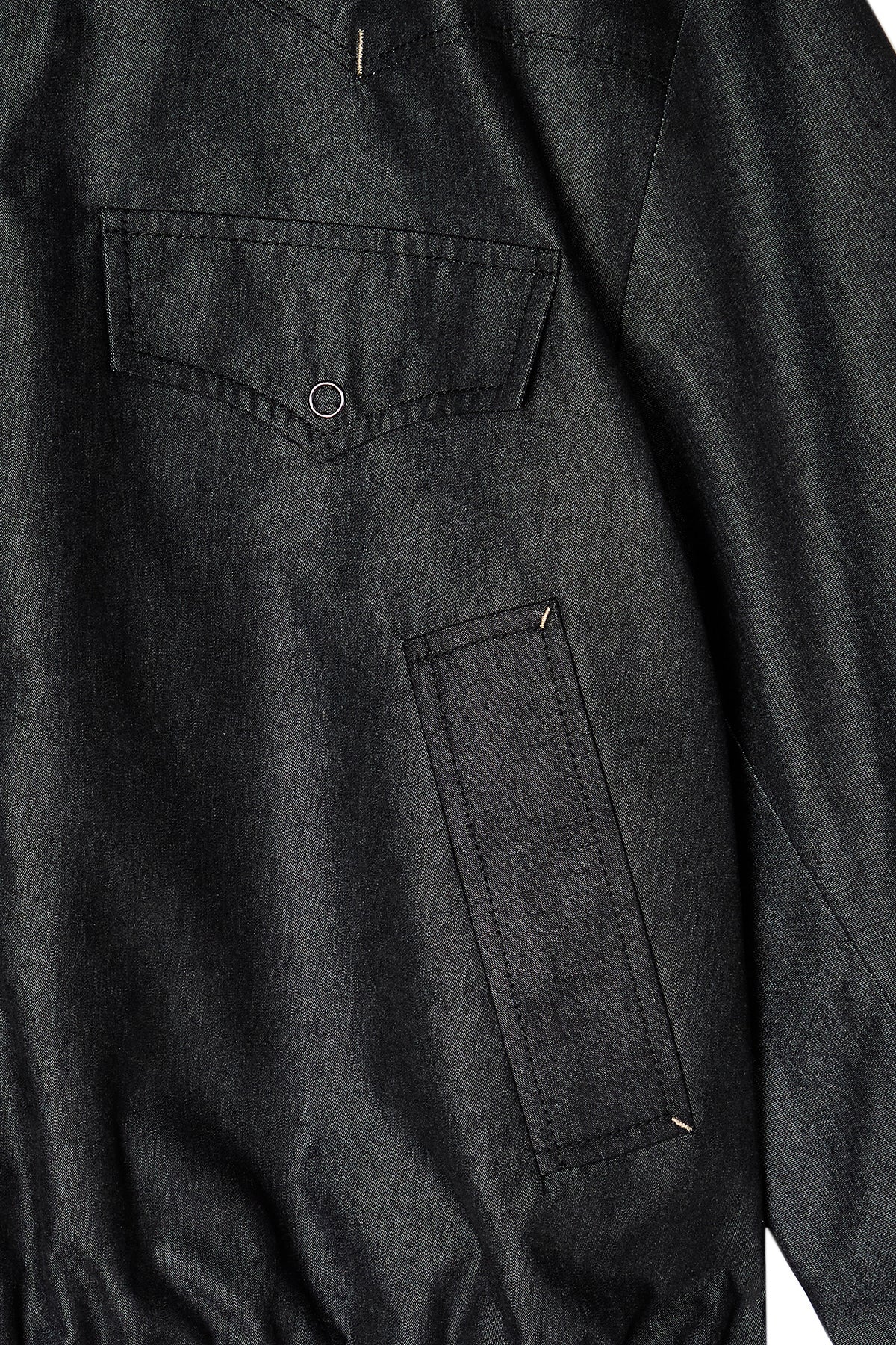 Matin Kim - Western Detail Denim Like Blouson (Black) product image 4 | TRAB K-Fashion Australia