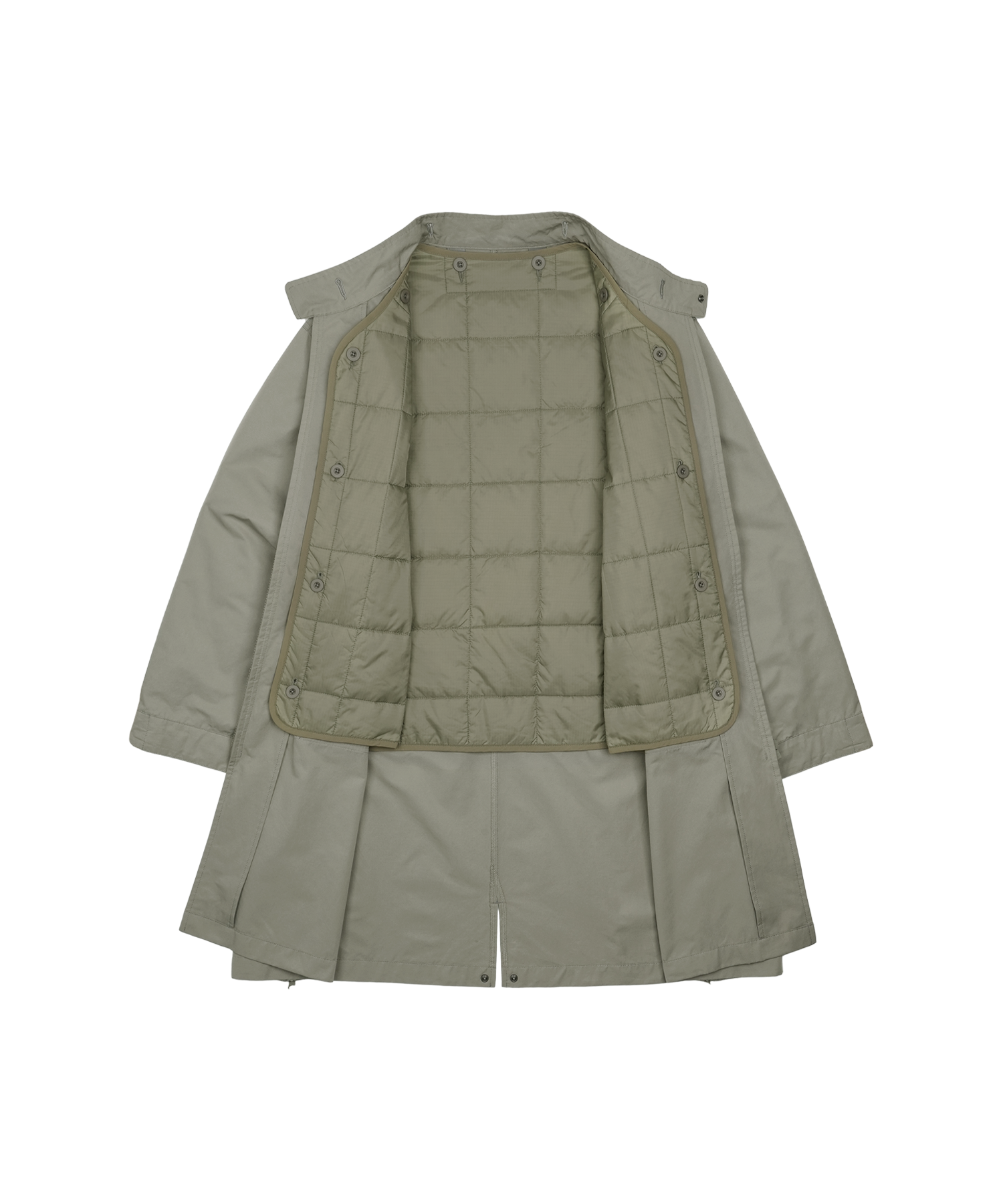 Zipper Field Parka (Grey Beige)