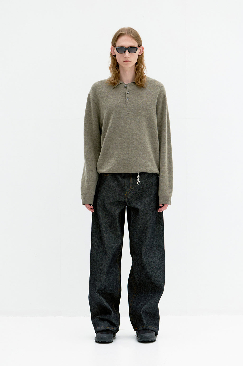 Coor - Rigid Semi Wide Jeans (Indigo) product image 2 | TRAB K-Fashion Australia
