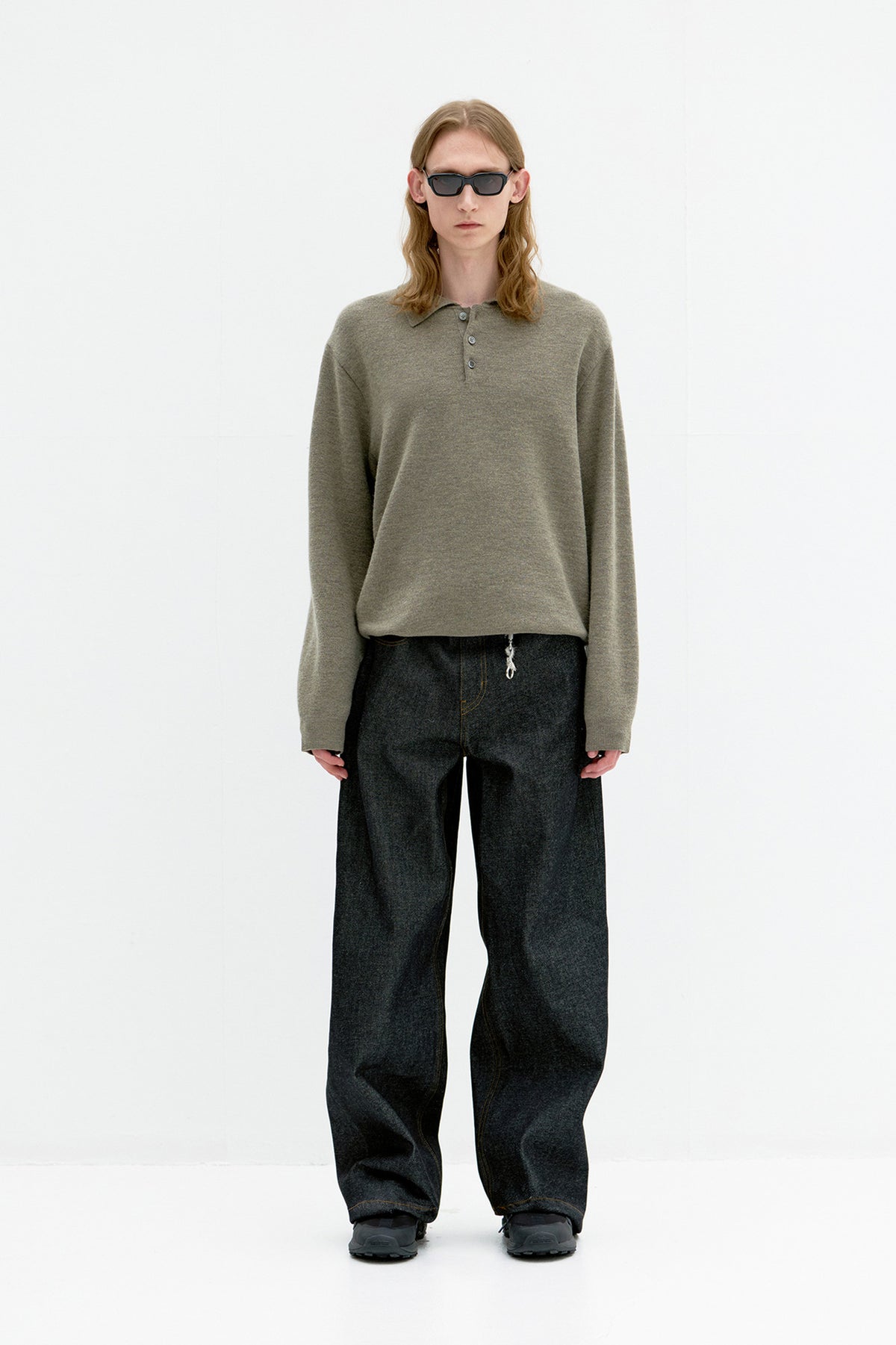 Coor - Rigid Semi Wide Jeans (Indigo) product image 2 | TRAB K-Fashion Australia