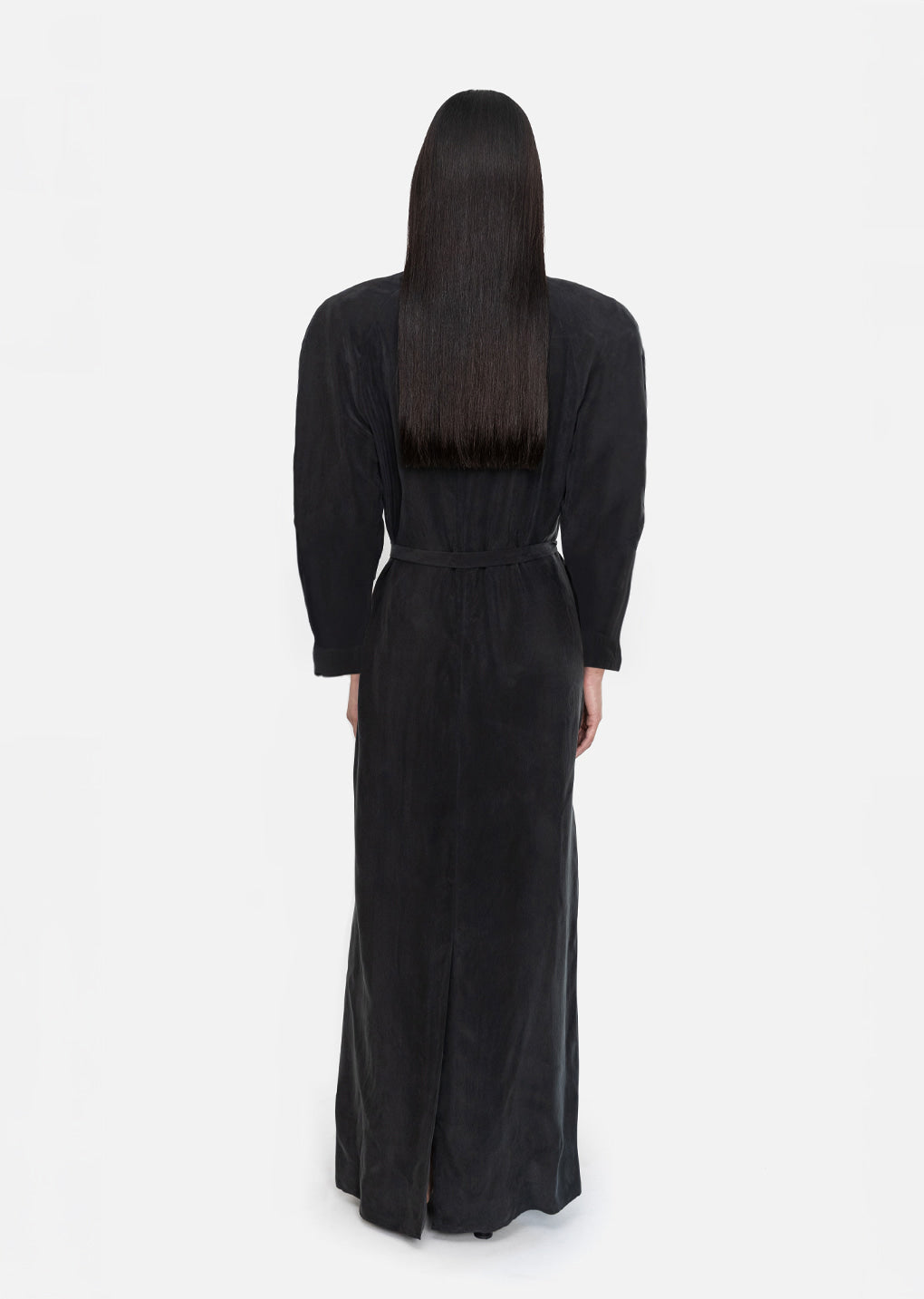 Amomento - Cupro Raglan Dress (Black) product image 4 | TRAB K-Fashion Australia
