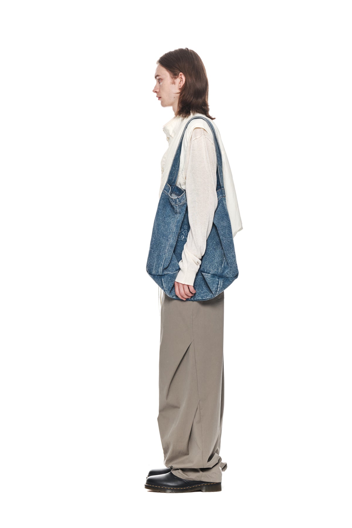 Matin Kim - Nylon Fishing Vest (Light Yellow) product image 6 | TRAB K-Fashion Australia