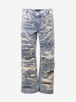 Juntae Kim - Distressed Denim Trousers (OC2) product image 1 | TRAB K-Fashion Australia