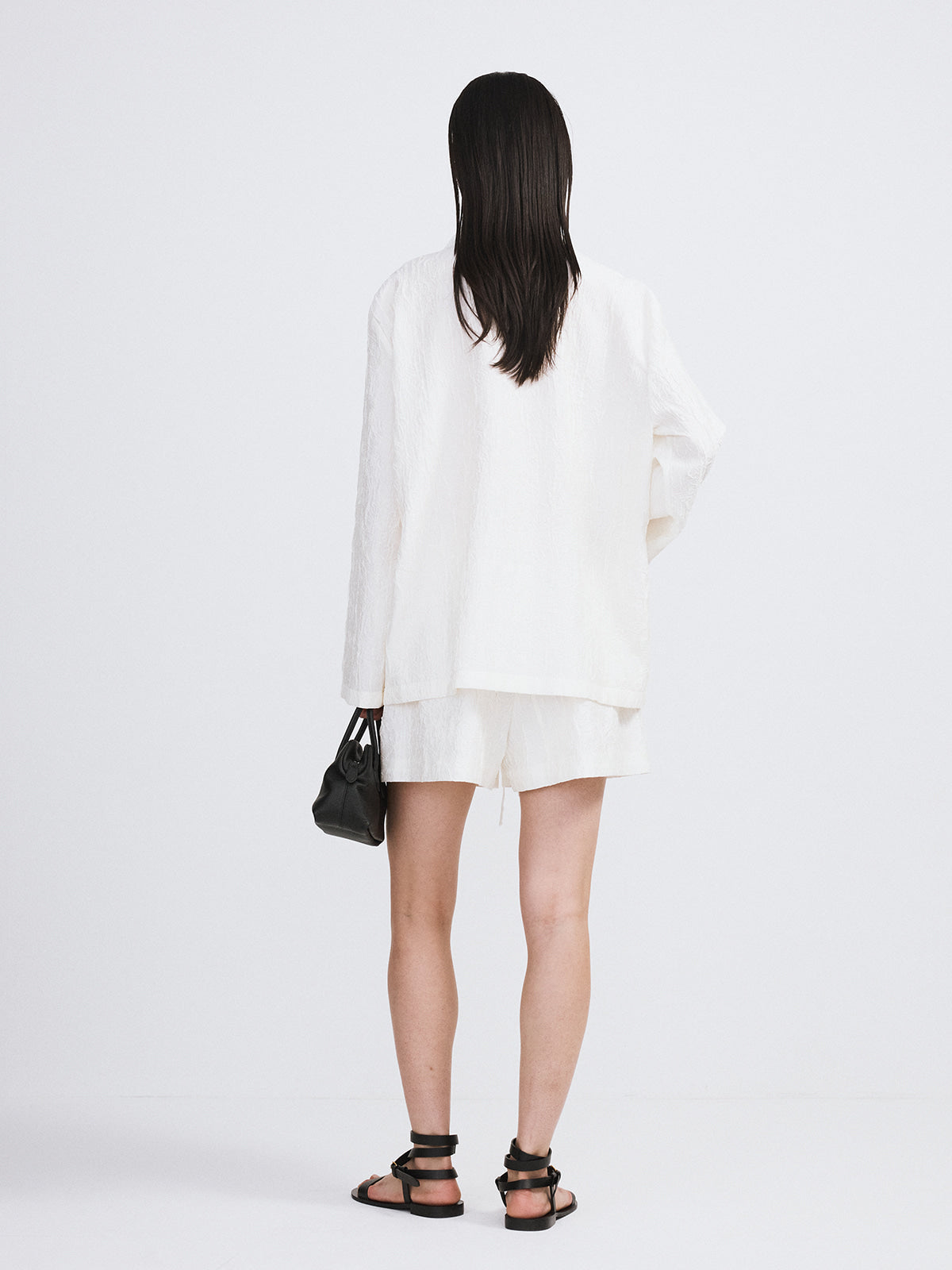 Recto - Wrinkled Lounge Shorts (Bean Ivory) product image 3 | TRAB K-Fashion Australia