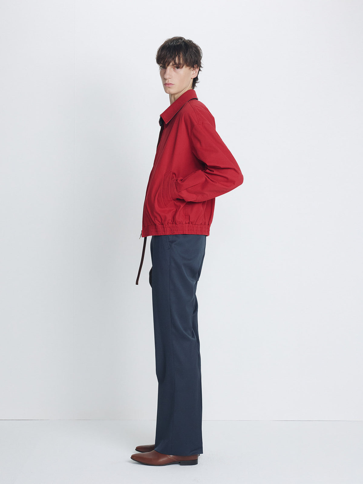 Tonywack - Garment Washed Cotton Blouson (Red) product image 2 | TRAB K-Fashion Australia