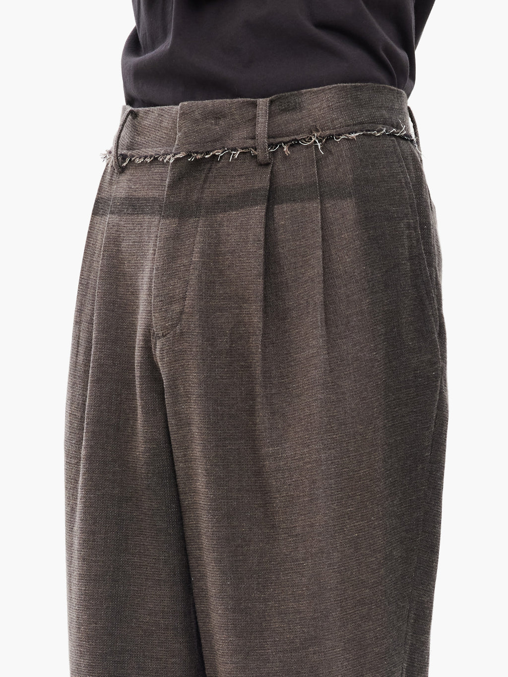 Jiyong Kim - Sun-Bleached Straight Trousers (Brown) product image 6 | TRAB K-Fashion Australia