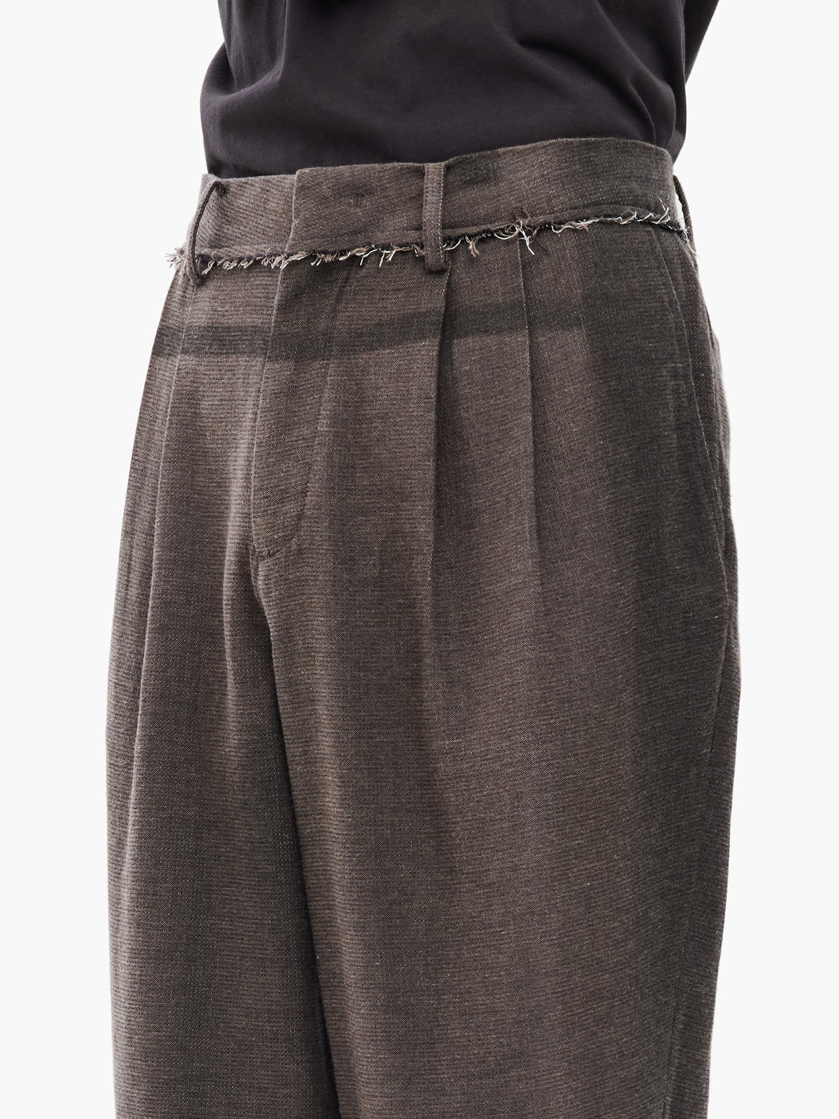 Jiyong Kim - Sun-Bleached Straight Trousers (Brown) product image 6 | TRAB K-Fashion Australia