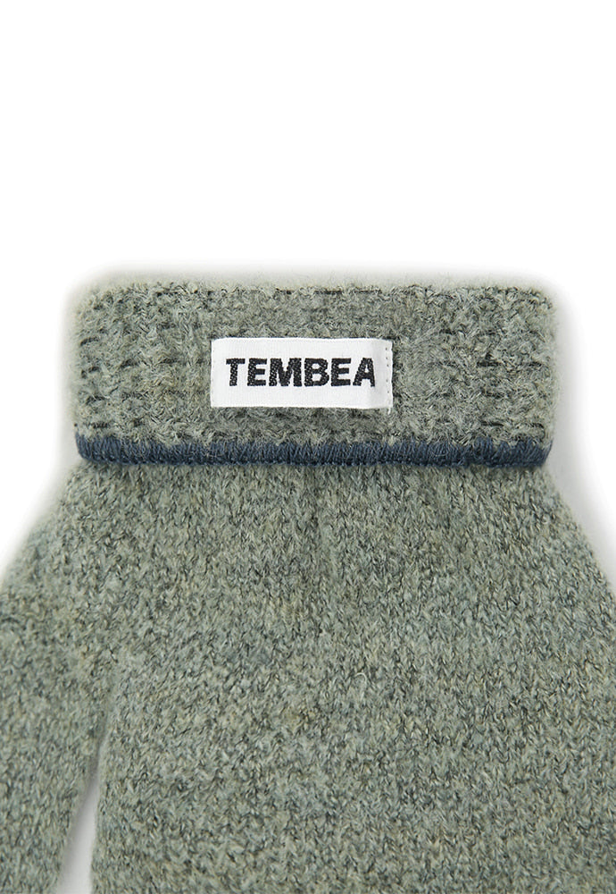 Art if acts - TEMBEA X Art if acts_ 3 FIngers Mitten (Sage Green) product image 4 | TRAB K-Fashion Australia