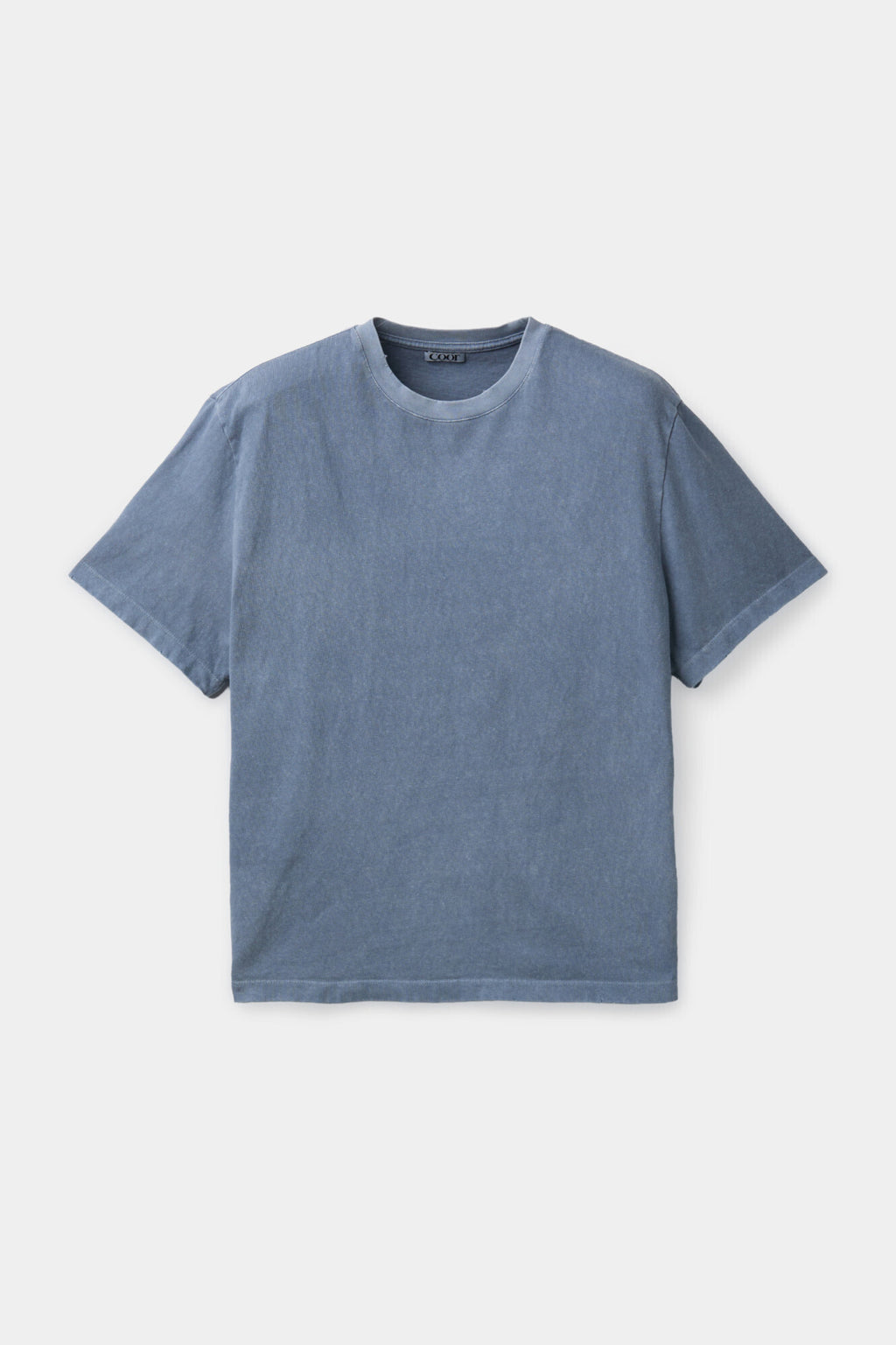 Coor - Damaged Color Dyed Crop T-Shirt (Washed Blue) product image 1 | TRAB K-Fashion Australia