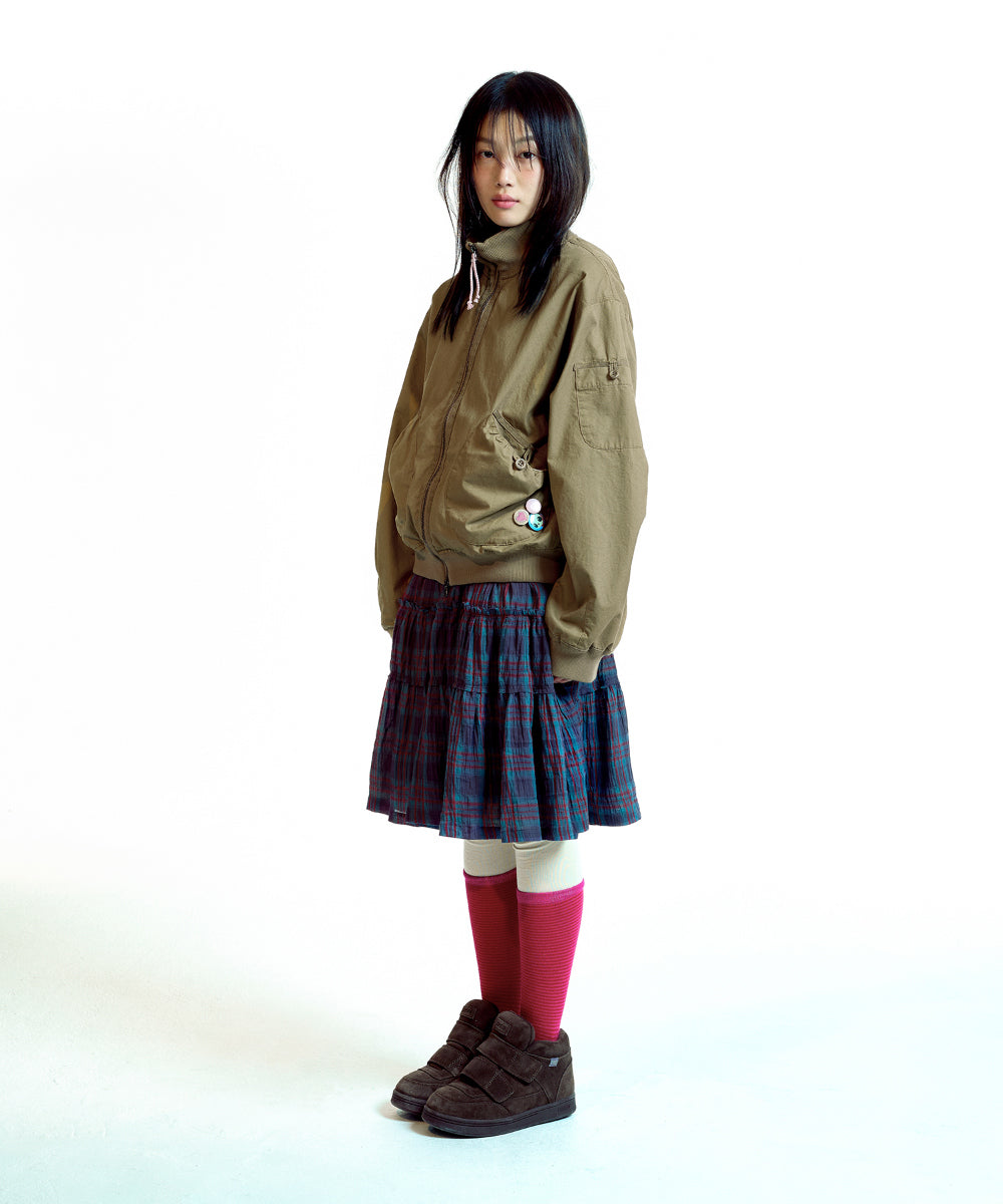 Coyseio - Dusty Cotton Bomber Jacket (Beige) product image 13 | TRAB K-Fashion Australia