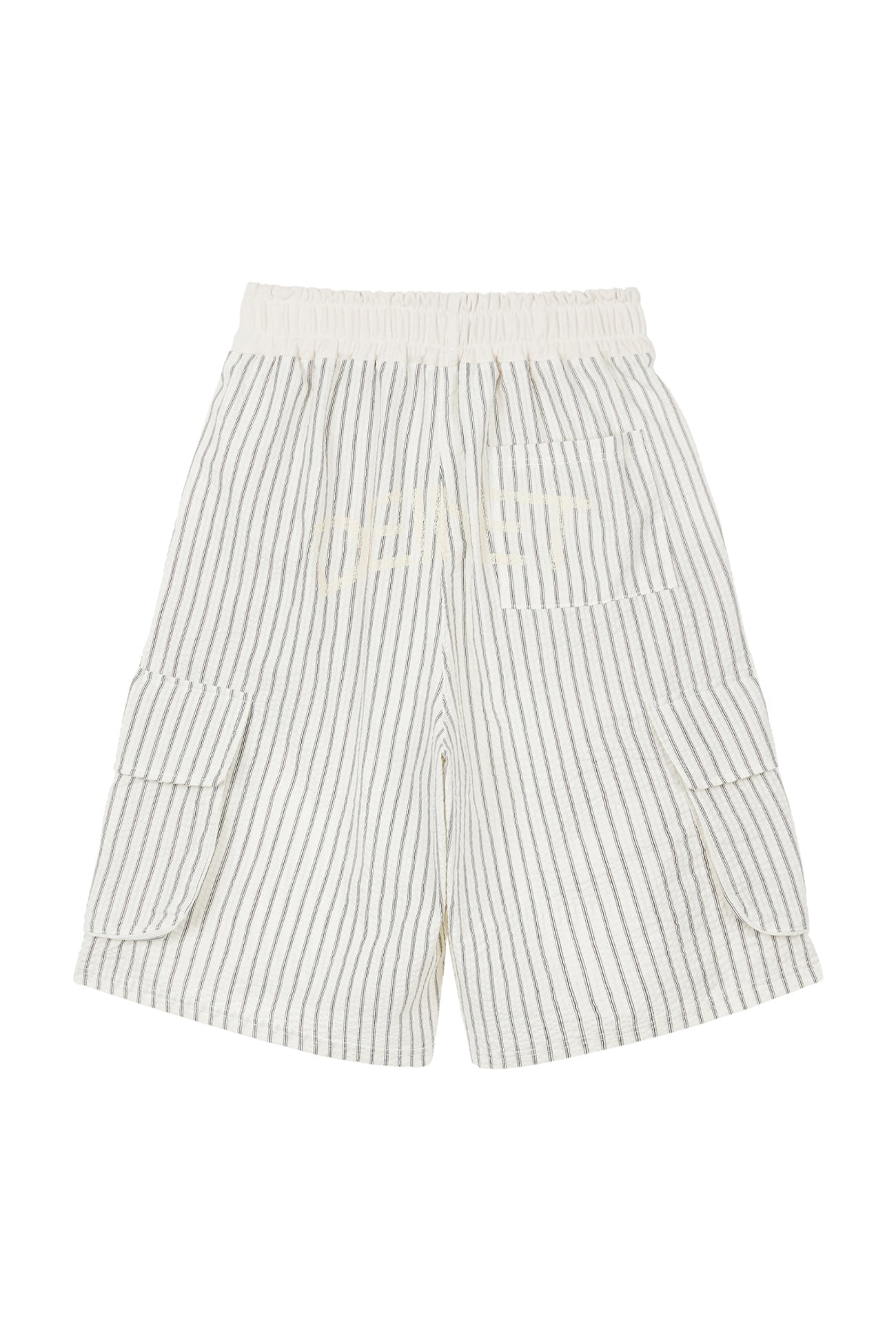 Deinet - Deinet Stripe Bermuda Sweat Pants (Ivory) product image 2 | TRAB K-Fashion Australia