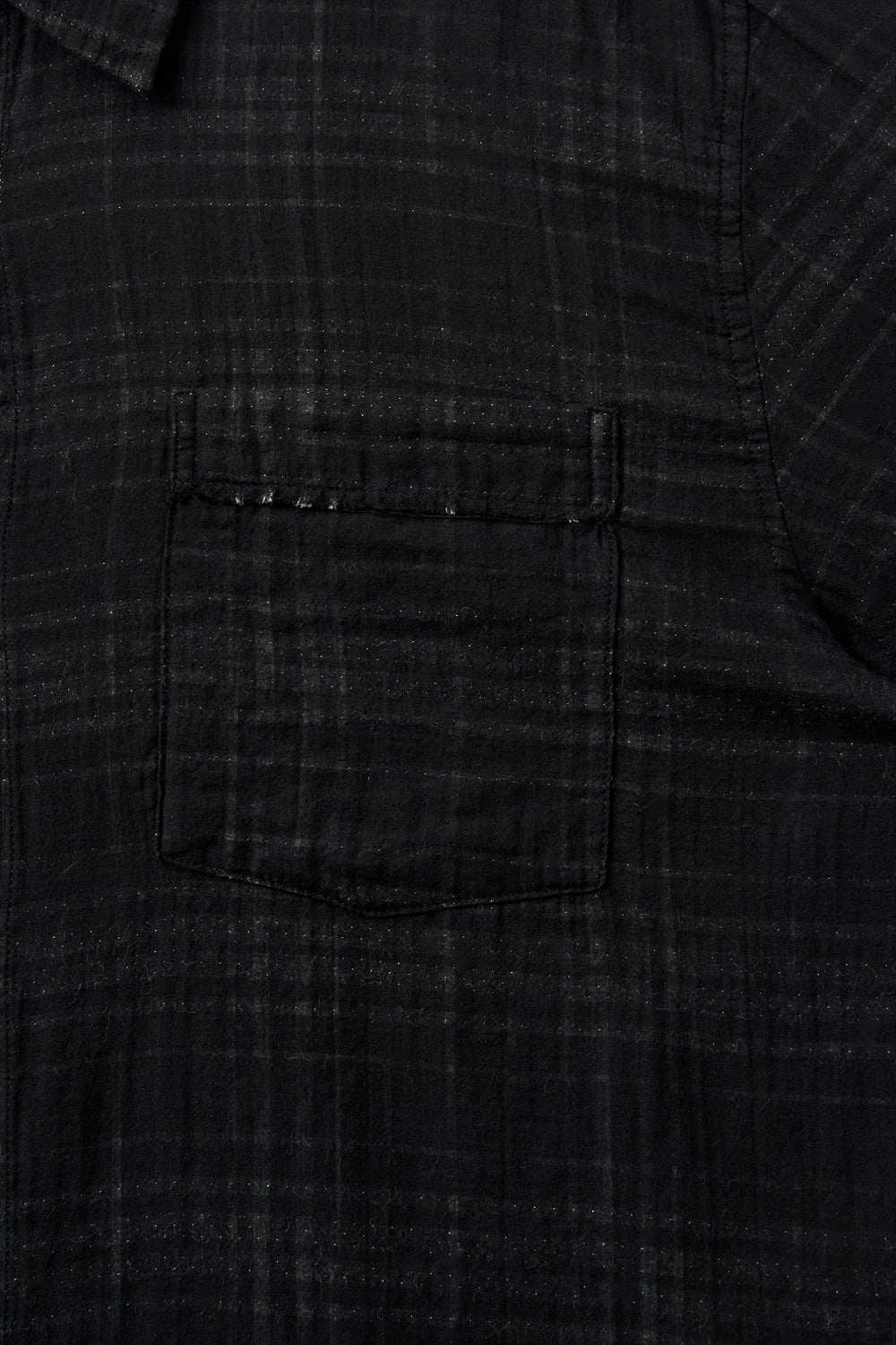 Hatchingroom - Shadow Check Shirt Tartan Check (Black) product image 4 | TRAB K-Fashion Australia