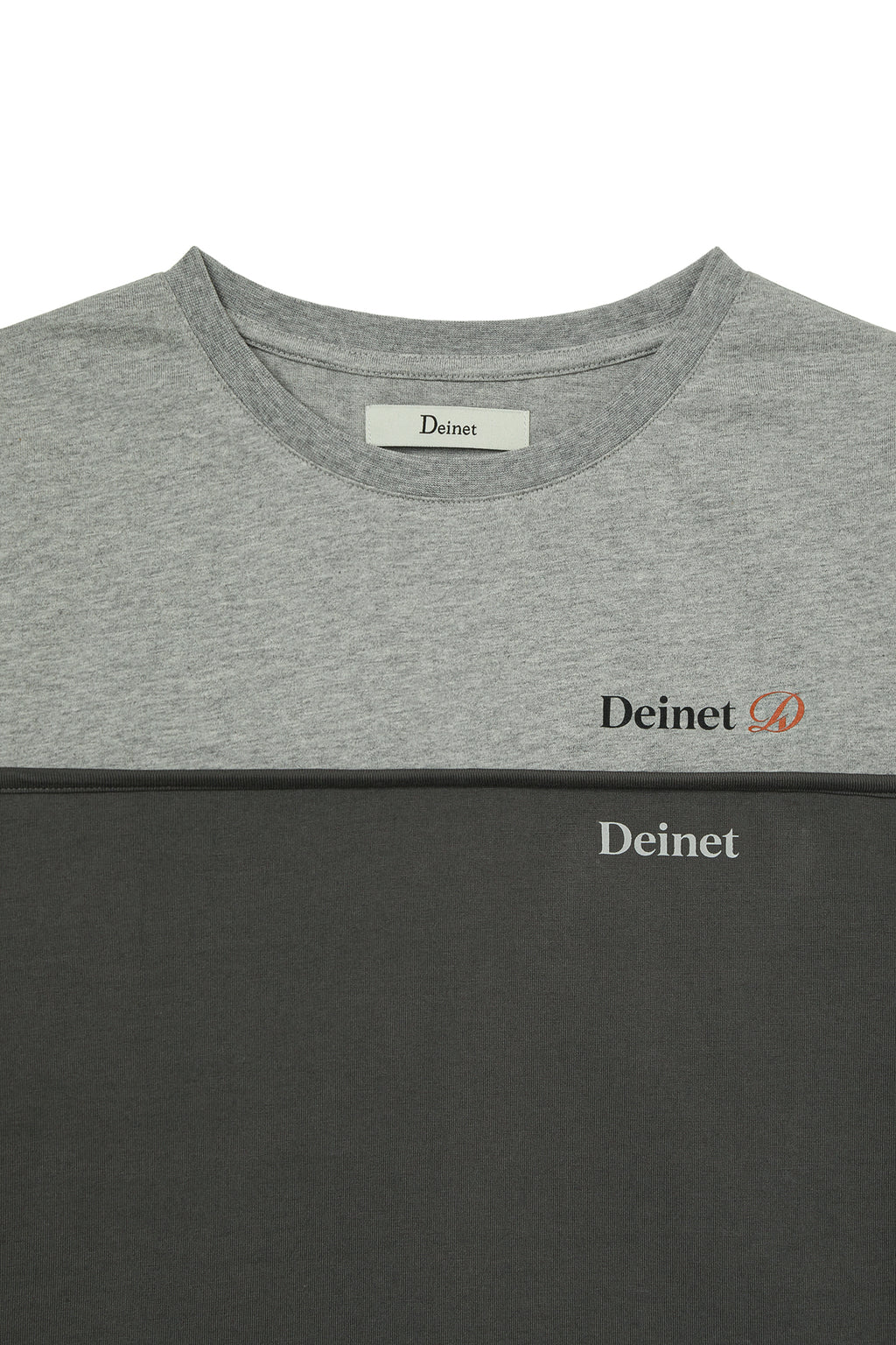 Deinet - Layered Contrast T-Shirt (Melange Grey) product image 3 | TRAB K-Fashion Australia