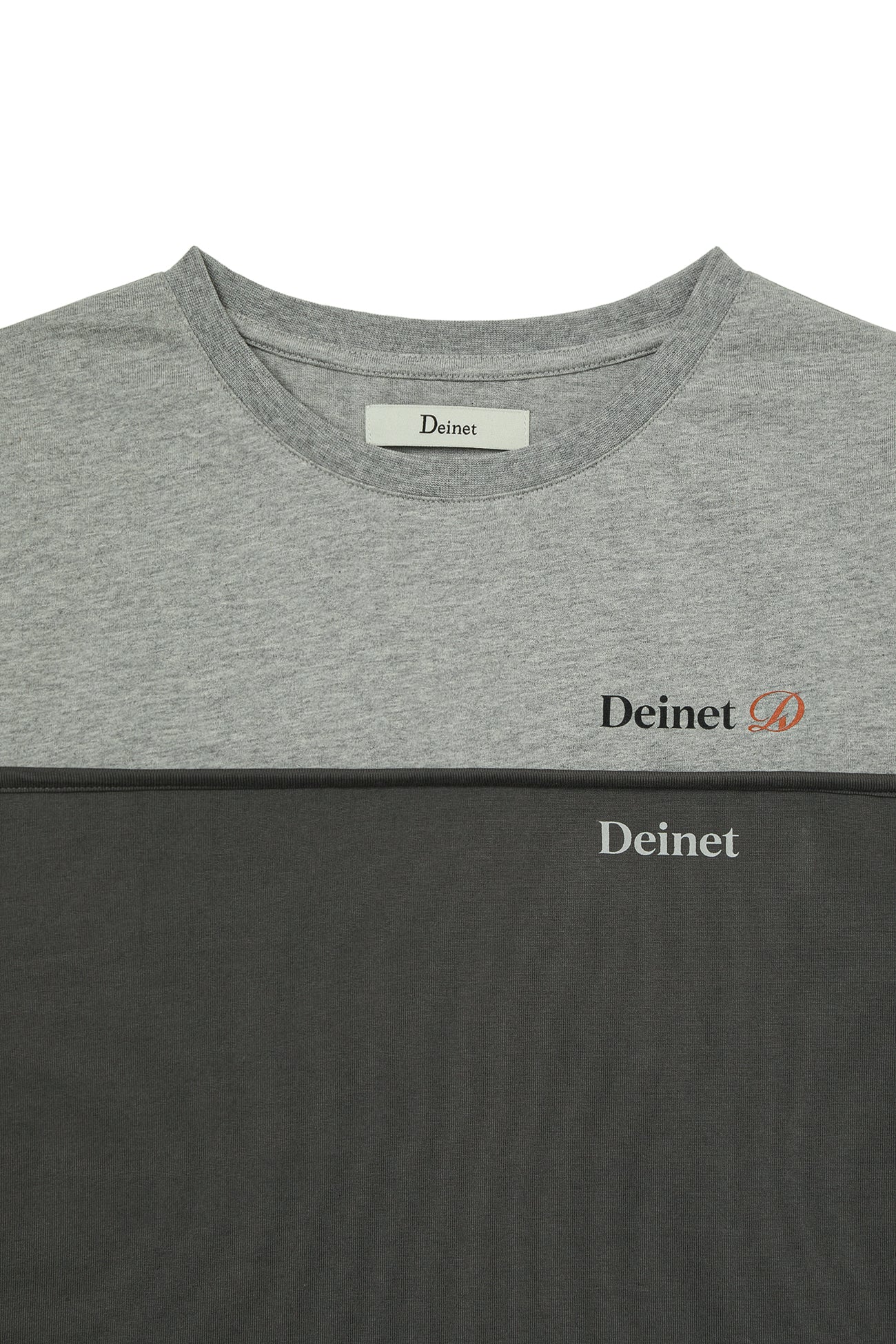 Deinet - Layered Contrast T-Shirt (Melange Grey) product image 3 | TRAB K-Fashion Australia