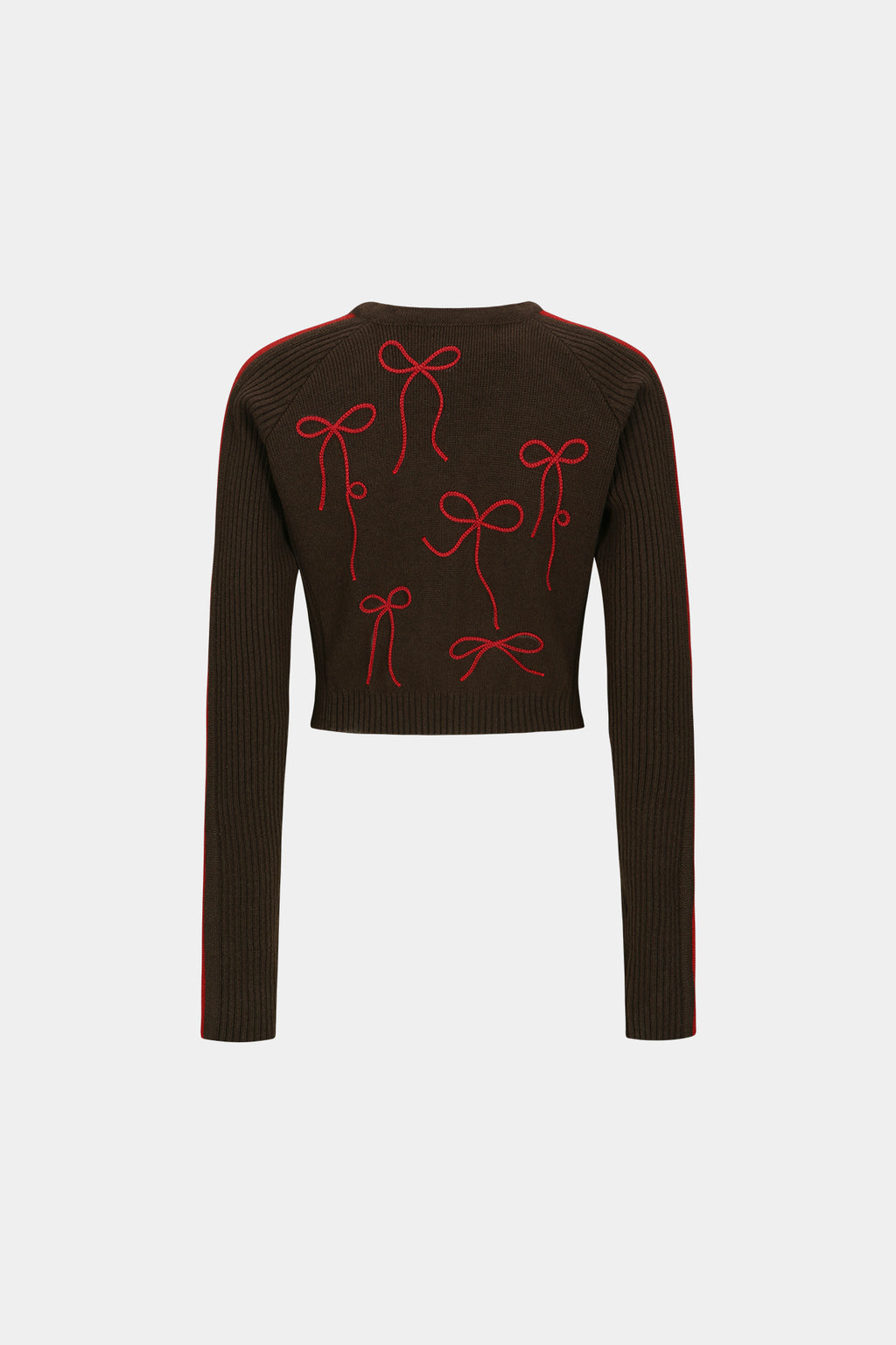 Andersson Bell - Ribbon Embroidery Knit Cardigan (Red) product image 8 | TRAB K-Fashion Australia