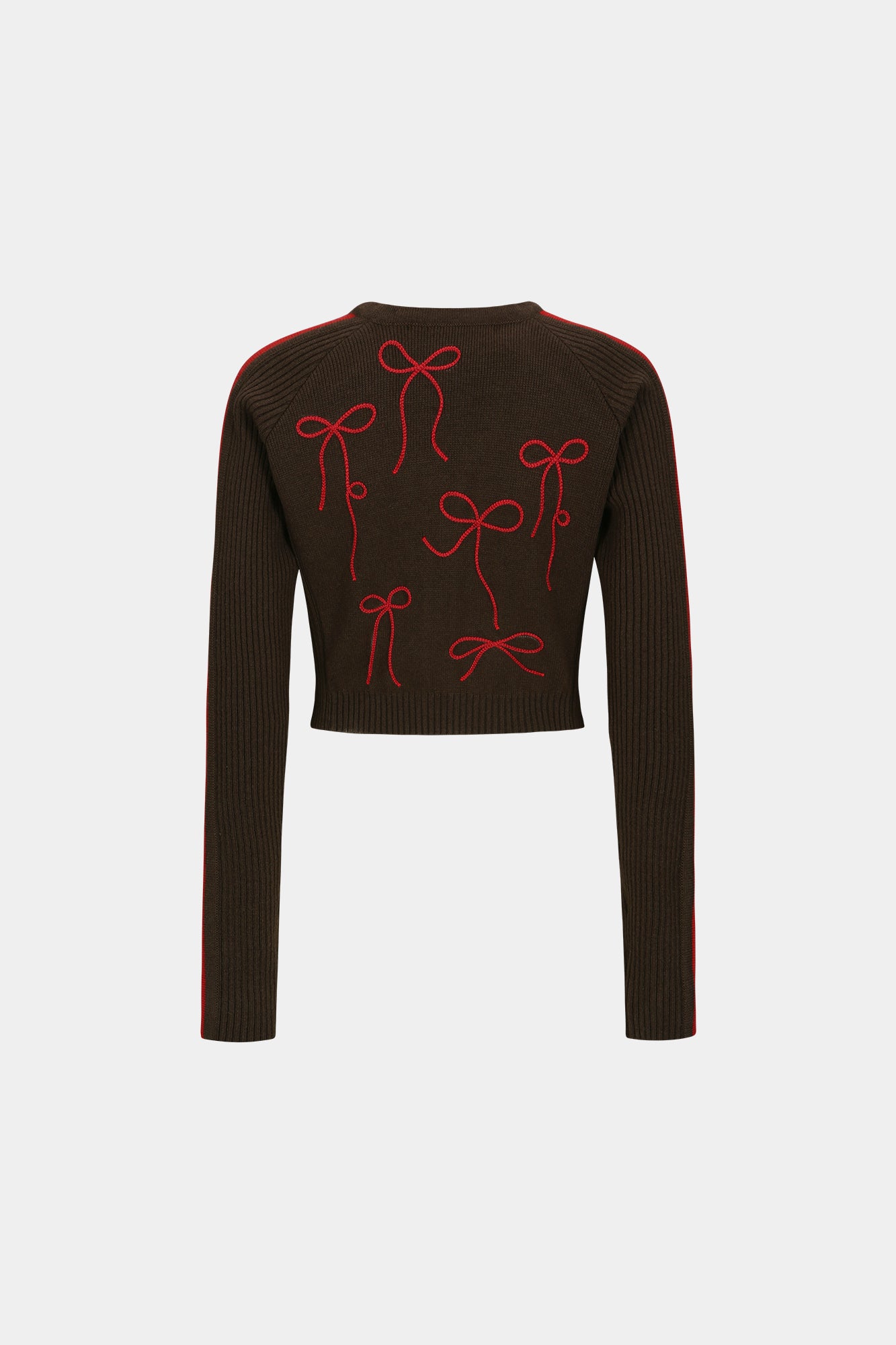 Andersson Bell - Ribbon Embroidery Knit Cardigan (Red) product image 8 | TRAB K-Fashion Australia