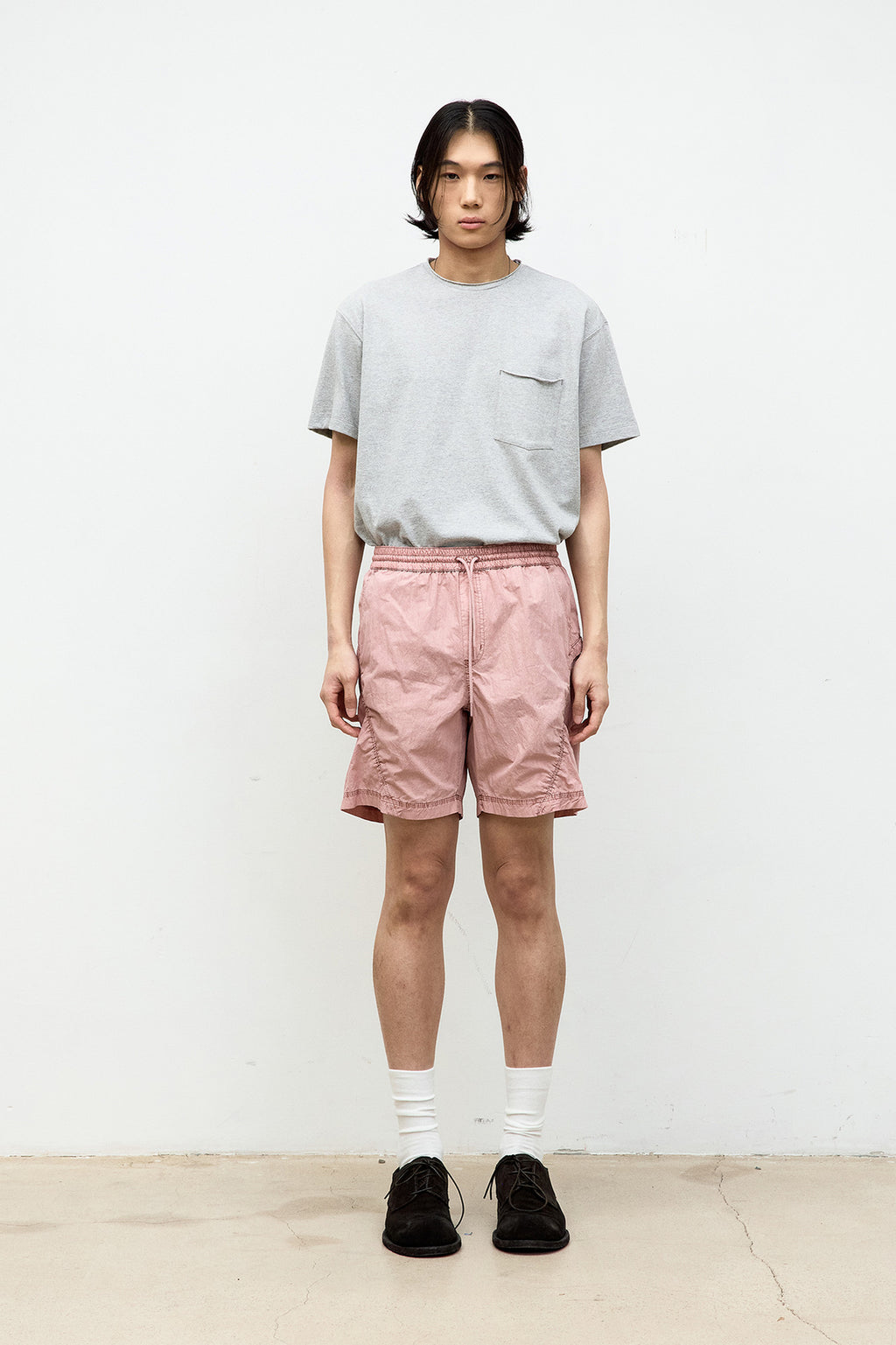 Coor - Low Cut Regular Fit T-Shirt (Melange Gray) product image 2 | TRAB K-Fashion Australia