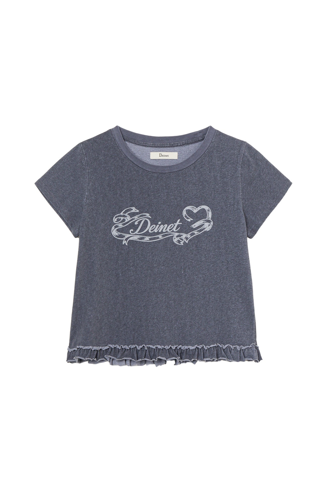 Deinet - Ruffle Washed T-Shirt (Navy) product image 10 | TRAB K-Fashion Australia