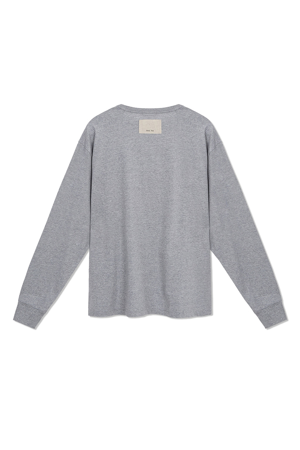 Matin Kim - Patch Graphic Long Sleeve Top (Grey) product image 2 | TRAB K-Fashion Australia