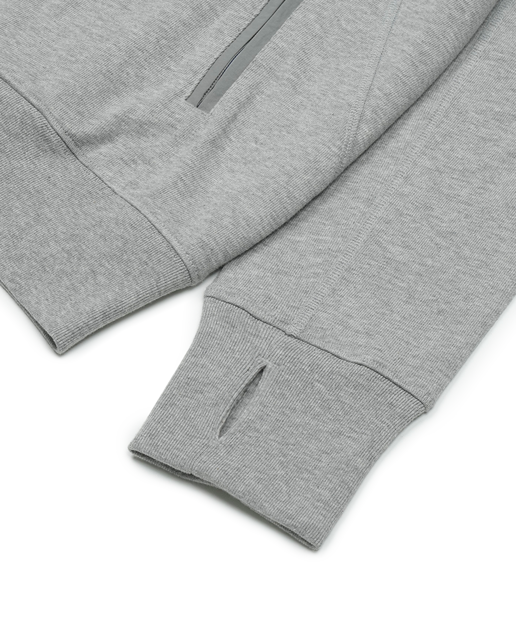 San San Gear - Sling Zip-Up Hoodie (Melange Grey) product image 9 | TRAB K-Fashion Australia