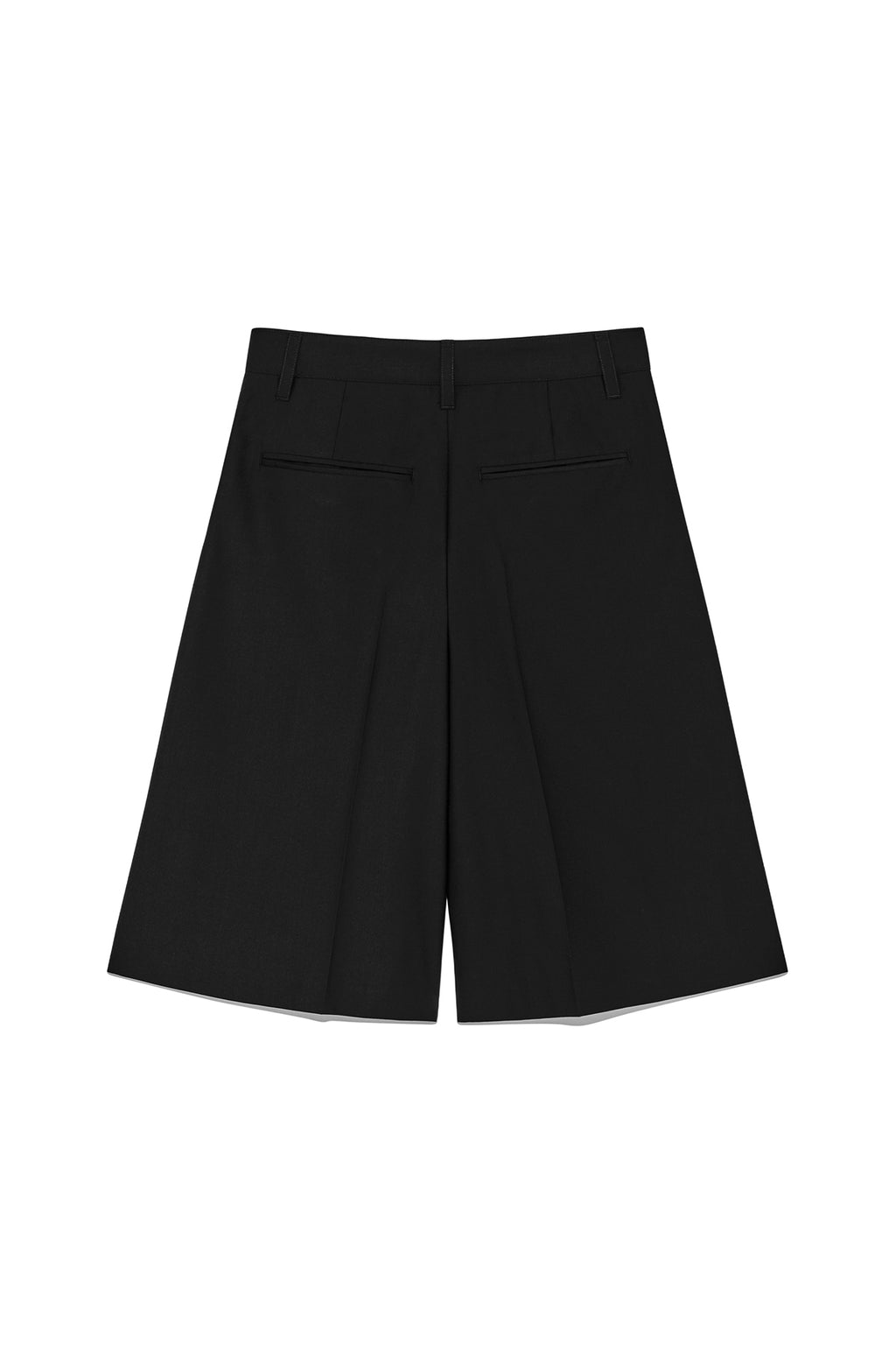Matin Kim - Bermuda Pleats Skirt Pants (Black) product image 2 | TRAB K-Fashion Australia
