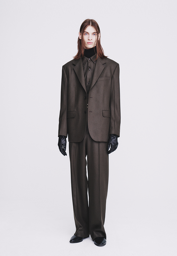 Tonywack - Wool And Cashmere Tailored Blazer (Taupe Brown) product image 1 | TRAB K-Fashion Australia