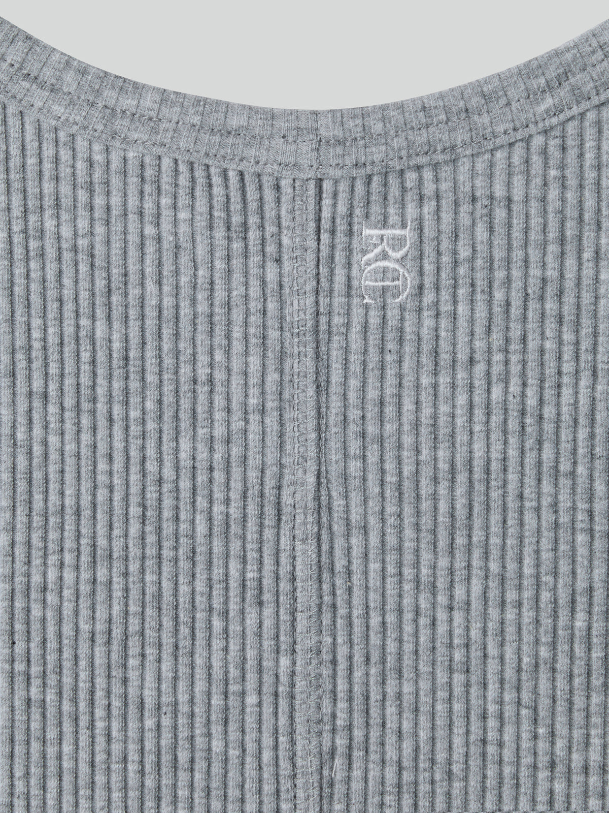 Recto - Ribbed Tank Top (Melange Grey) product image 4 | TRAB K-Fashion Australia