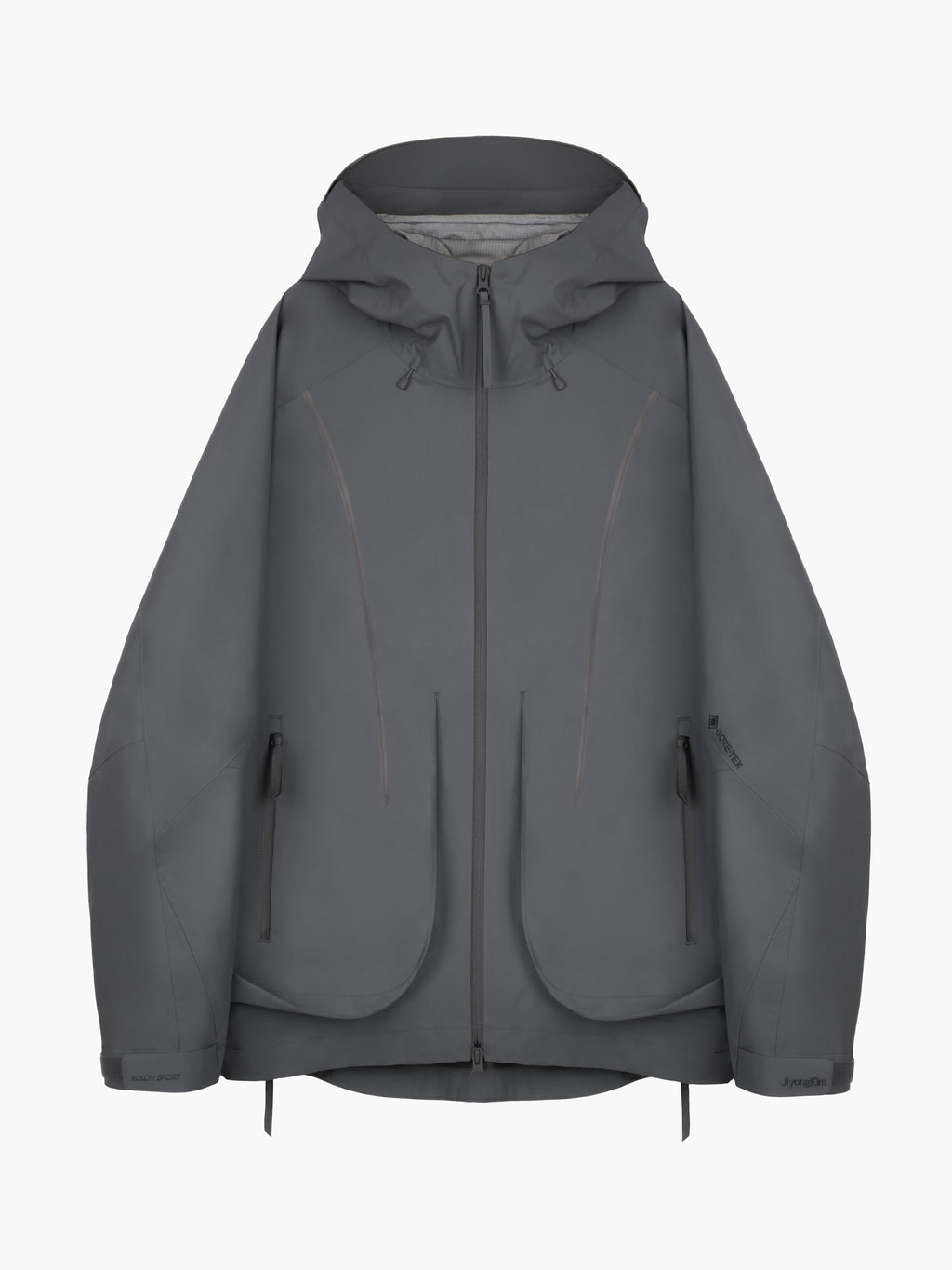 Jiyong Kim - Gore-Tex Draped Windbreaker (Grey) product image 12 | TRAB K-Fashion Australia