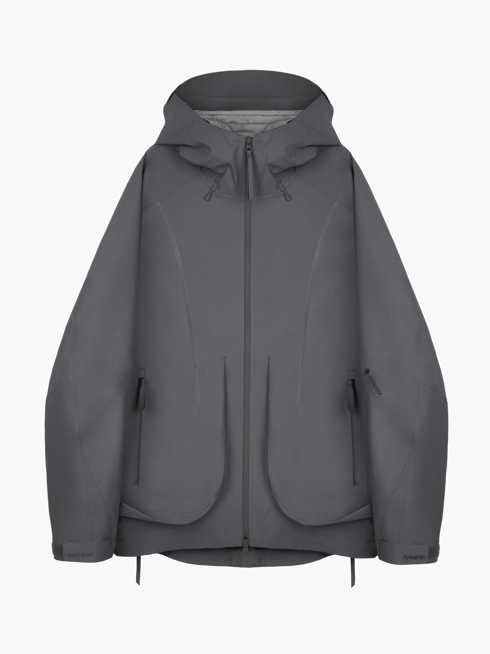 Jiyong Kim - Gore-Tex Draped Windbreaker (Grey) product image 12 | TRAB K-Fashion Australia
