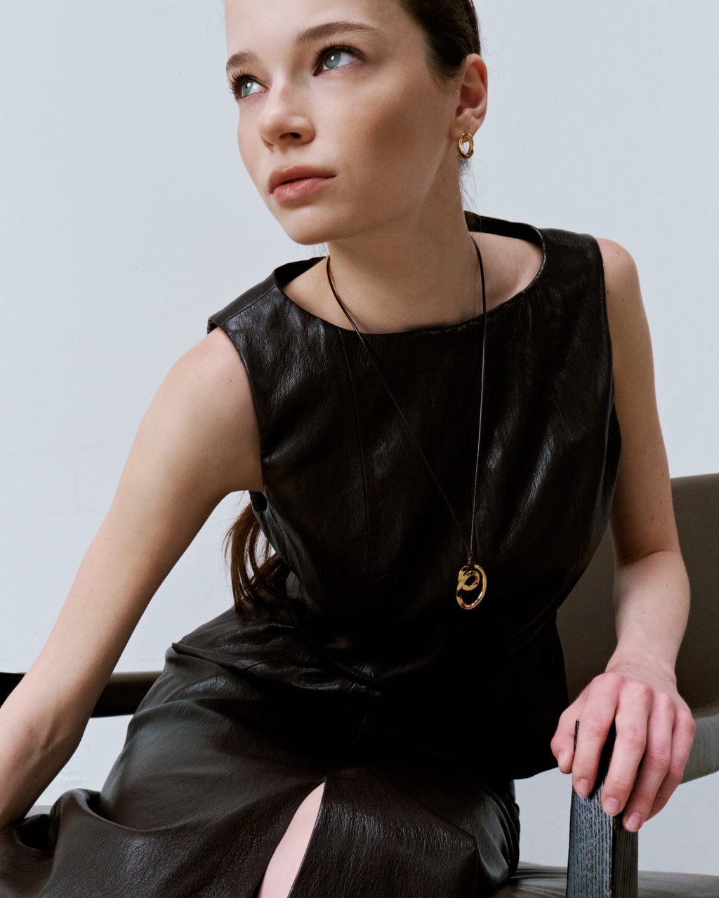Numbering - Dual-Surface Coil Long Necklace #6821 product image 6 | TRAB K-Fashion Australia