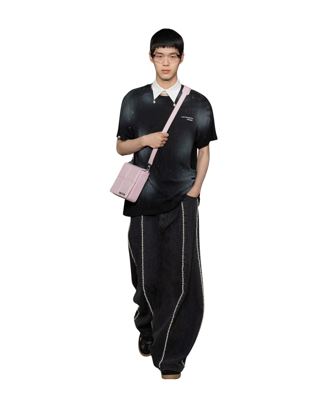 Kimhe Kim - Spray Dyed T-Shirt (Black) product image 1 | TRAB K-Fashion Australia