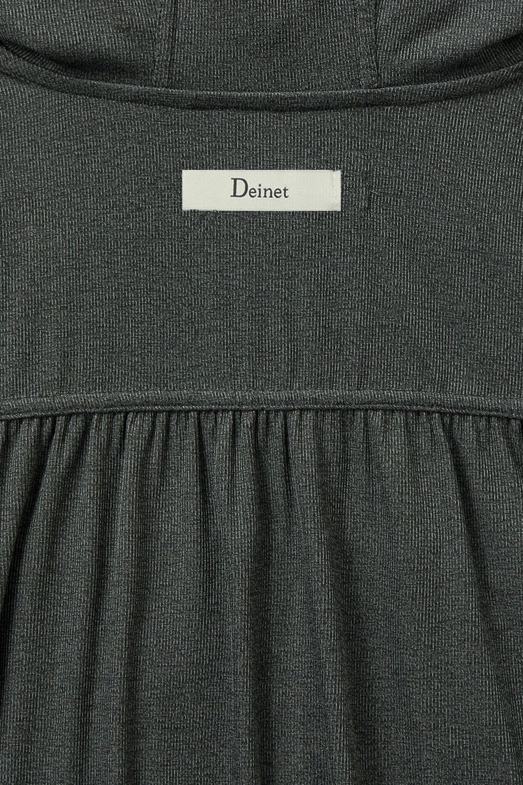 Deinet - Shirring Hood Zip Up (Dark Grey) product image 6 | TRAB K-Fashion Australia