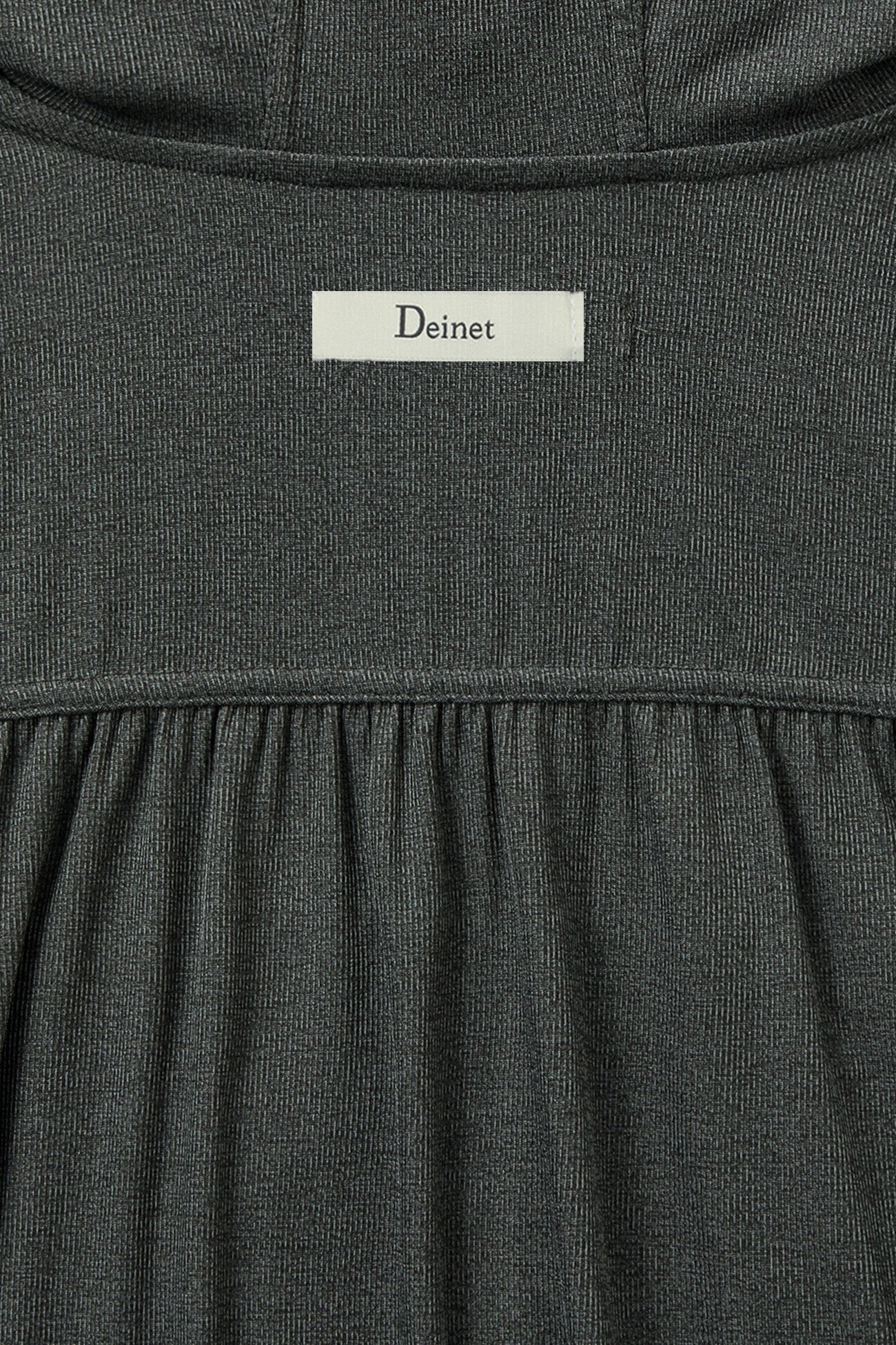 Deinet - Shirring Hood Zip Up (Dark Grey) product image 6 | TRAB K-Fashion Australia
