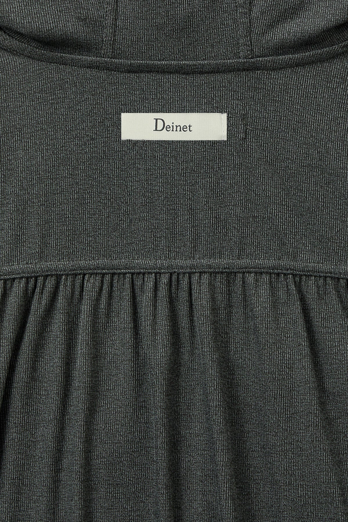 Deinet - Shirring Hood Zip Up (Dark Grey) product image 6 | TRAB K-Fashion Australia