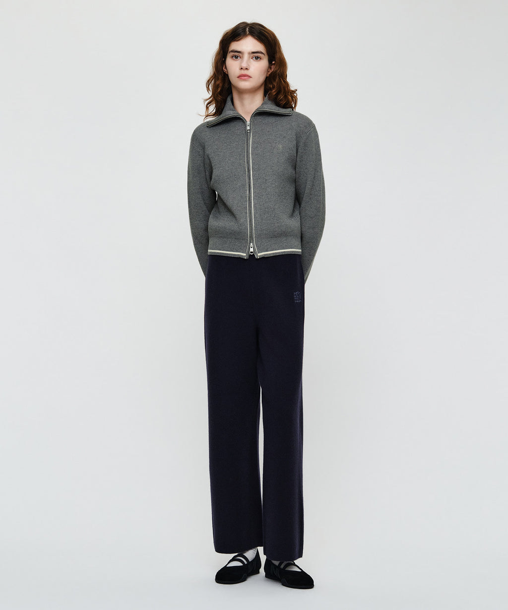 Marithe & Francois Girbaud - Ribbon Classic Logo Knit Pants (Navy) product image 2 | TRAB K-Fashion Australia
