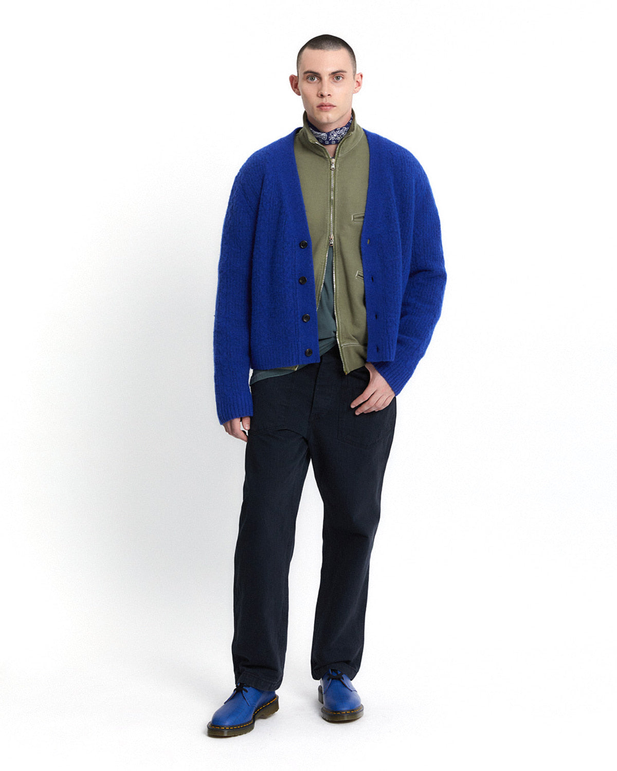 Eastlogue - Cozy Cable Cardigan (Royal Blue) product image 4 | TRAB K-Fashion Australia