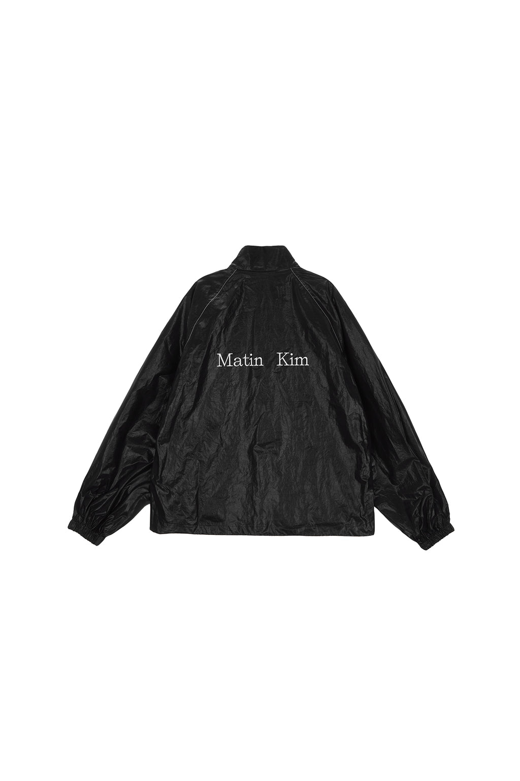 Matin Kim - Matin Kim Logo Coating Jumper (Black) product image 1 | TRAB K-Fashion Australia