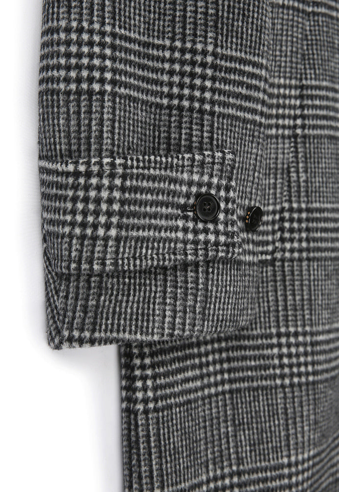 Tonywack - Mac Overcoat (Black / White Glen Check) product image 14 | TRAB K-Fashion Australia
