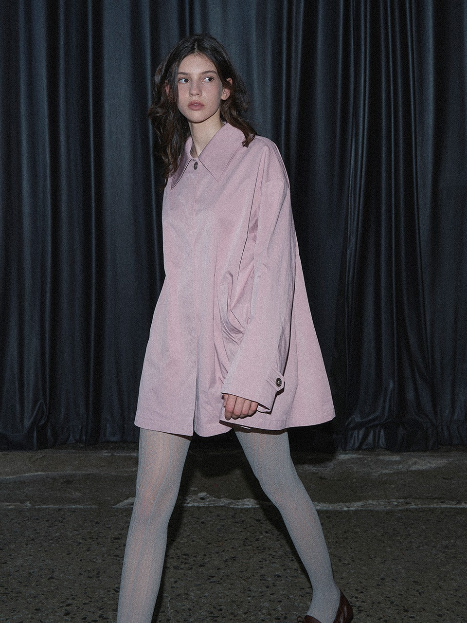 Margarin Fingers - Flare Half Collar Jacket (Pink) product image 1 | TRAB K-Fashion Australia