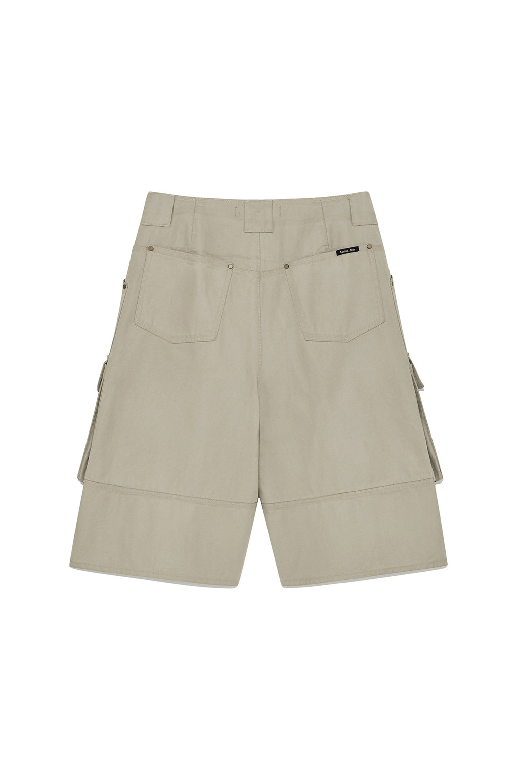 Matin Kim - Coated Cotton Bermuda Pants (Beige) product image 2 | TRAB K-Fashion Australia