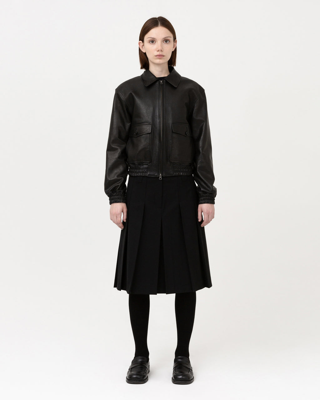 Brownyard - A-2 Leather Jacket (Black) product image 5 | TRAB K-Fashion Australia