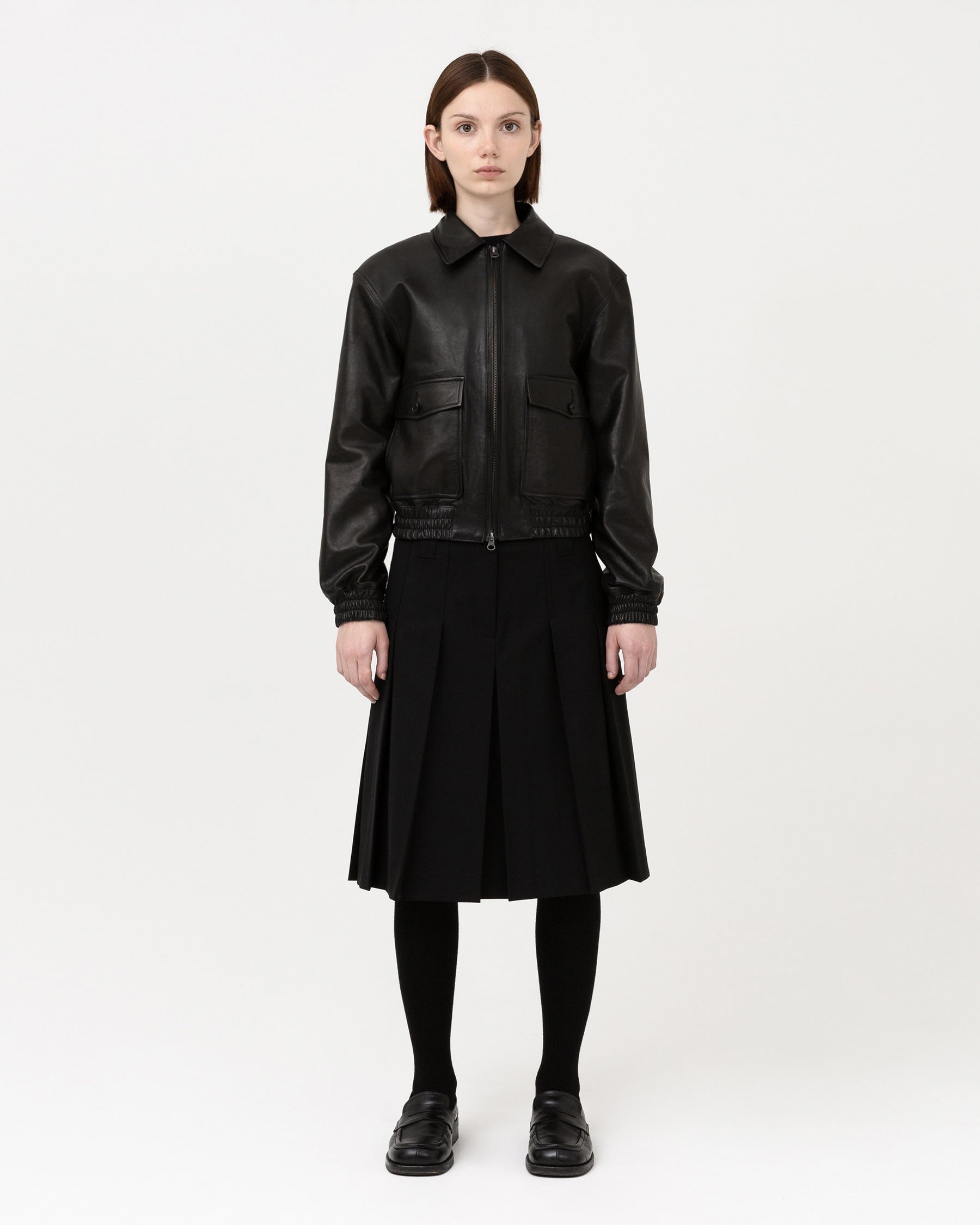 Brownyard - A-2 Leather Jacket (Black) product image 5 | TRAB K-Fashion Australia