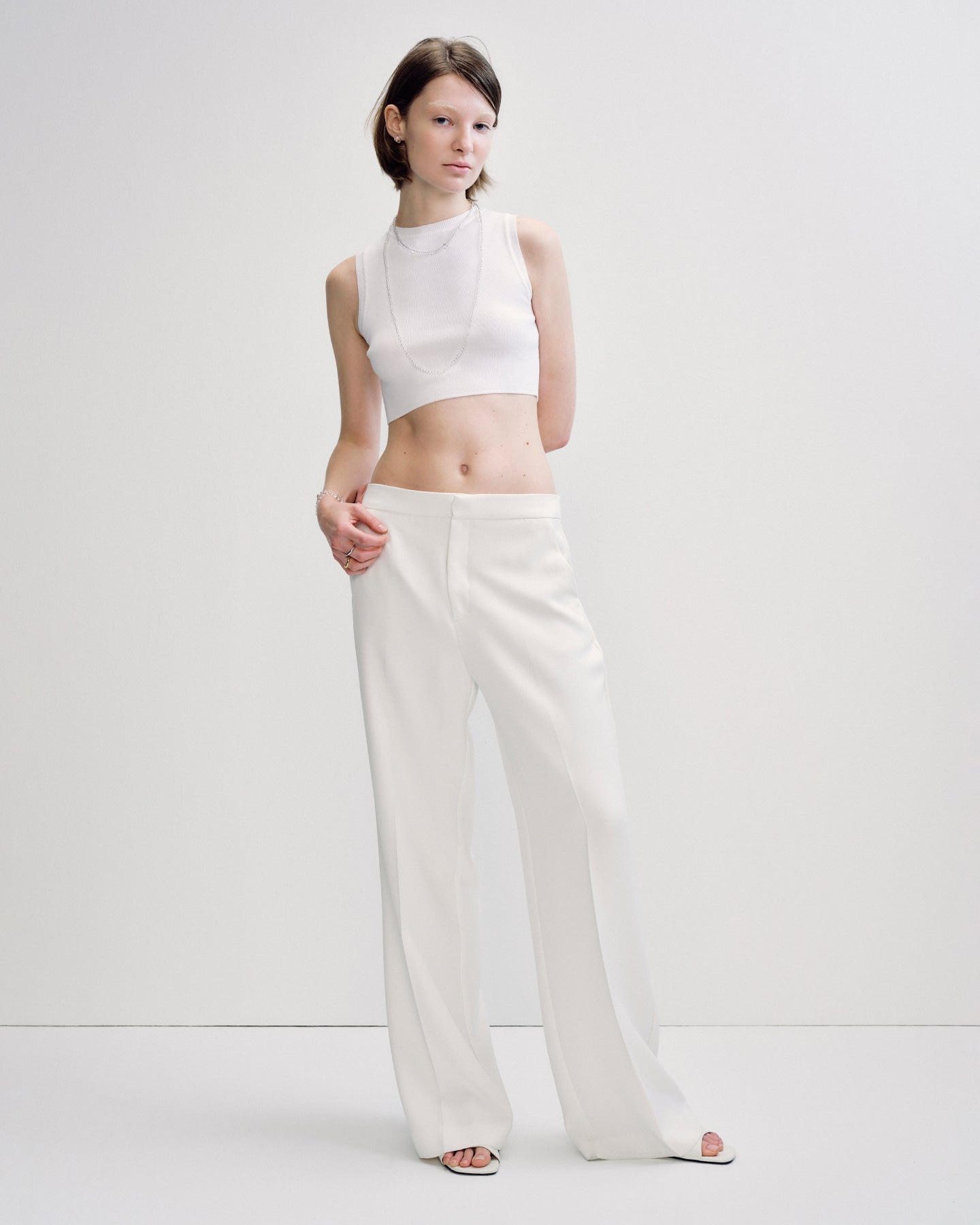 Numbering - Clear Quartz Long Necklace #7802 product image 3 | TRAB K-Fashion Australia