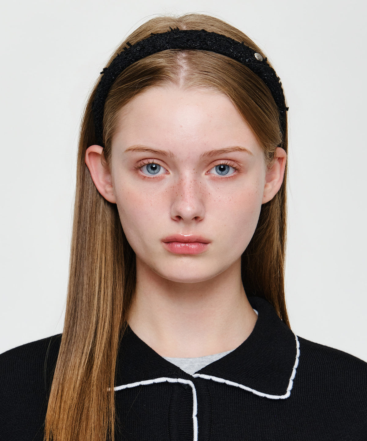 Marithe & Francois Girbaud - Tweed Hairband (Black) product image 4 | TRAB K-Fashion Australia