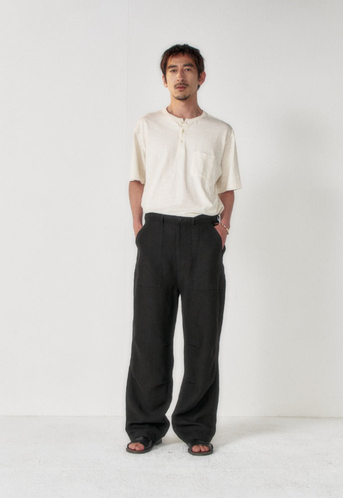 Art if acts - Linen Parachute Pants (Black) product image 1 | TRAB K-Fashion Australia